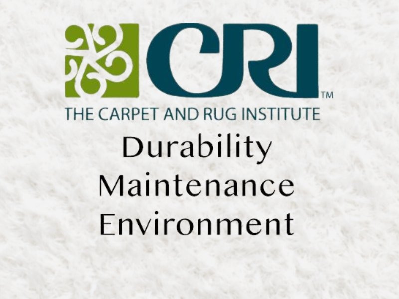The carpet and rug institute logo on white carpet from Carpet & Flooring By Denny Lee in Abingdon, MD